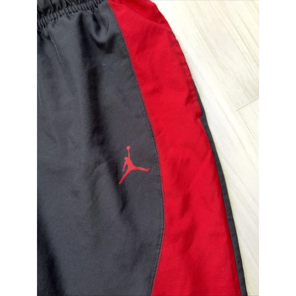 Nike Air Jordan BRED Black Red Sport Woven Jogger Pants Mens  XL DH9073-010